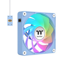 foto de VENTILADOR INV MAGNETICO CAJA THERMALTAKE CT120 EX ARGB 3XVENT AZUL HYDRANGEA