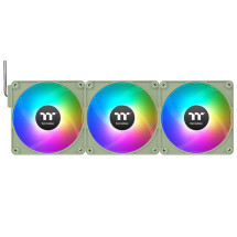 foto de VENTILADOR INV MAGNETICO CAJA THERMALTAKE CT120 EX ARGB 3XVENT VERDE MATCHA