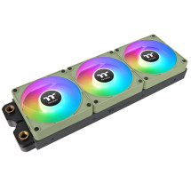 foto de VENTILADOR INV MAGNETICO CAJA THERMALTAKE CT120 EX ARGB 3XVENT VERDE MATCHA