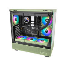 foto de VENTILADOR INVERSO CAJA THERMALTAKE CT120 ARGB 2XVENT VERDE MATCHA