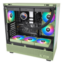 foto de VENTILADOR CAJA THERMALTAKE CT120 ARGB 2XVENT VERDE MATCHA