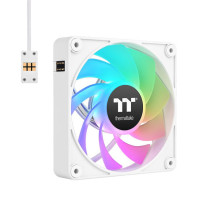 foto de VENTILADOR INV MAGNETICO CAJA THERMALTAKE CT140 EX ARGB 3XVENT BLANCO