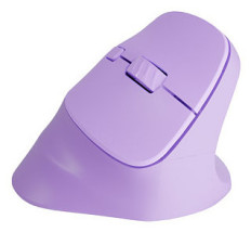 foto de RATON NATEC CRAKE 2 VERTICAL DIESTRO DUAL 2400 DPI LAVANDA BLUETOOTH PILAS