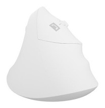 foto de RATON NATEC CRAKE 2 VERTICAL DIESTRO DUAL 2400 DPI BLANCO BLUETOOTH PILAS