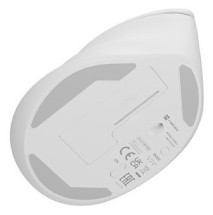 foto de RATON NATEC CRAKE 2 VERTICAL DIESTRO DUAL 2400 DPI BLANCO BLUETOOTH PILAS