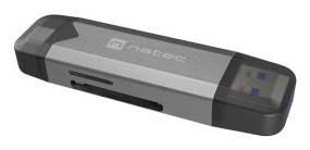 foto de LECTOR DE TARJETAS NATEC SCARAB 3 USB 3.1 GEN 1 USB-A + USB-C SD/MICRO SD