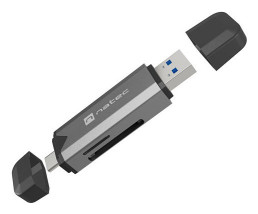 foto de LECTOR DE TARJETAS NATEC SCARAB 3 USB 3.1 GEN 1 USB-A + USB-C SD/MICRO SD