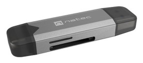 foto de LECTOR DE TARJETAS NATEC SCARAB 3 USB 3.1 GEN 1 USB-A + USB-C SD/MICRO SD