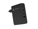 foto de CARGADOR NATEC RIBERA GAN 100W 3XUSB-C + 1XUSB-A PD3.0 QC3.0 NEGRO