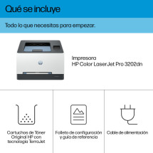 foto de HP LaserJet Pro 3202dn Color Impresora, Solo Ethernet; A doble cara