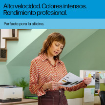 foto de HP LaserJet Pro 3202dn Color Impresora, Solo Ethernet; A doble cara