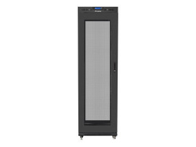 foto de ARMARIO LANBERG RACK 19 42U 600X1000 FLAT PACK V2 PUERTA MESH CON LCD NEGRO