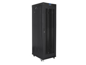 foto de ARMARIO LANBERG RACK 19 42U 600X1000 FLAT PACK V2 PUERTA MESH CON LCD NEGRO