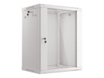 foto de ARMARIO LANBERG MURAL RACK 19 15U 600X450 FLAT PACK V2 PUERTA CRISTAL GRIS