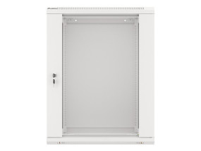 foto de ARMARIO LANBERG MURAL RACK 19 15U 600X450 FLAT PACK V2 PUERTA CRISTAL GRIS