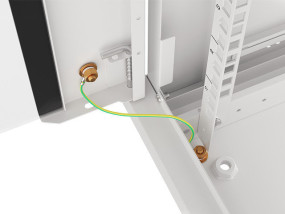 foto de ARMARIO LANBERG MURAL RACK 19 15U 600X450 FLAT PACK V2 PUERTA CRISTAL GRIS