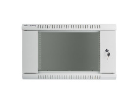 foto de ARMARIO LANBERG MURAL RACK 19 6U 600X450 FLAT PACK V2 PUERTA CRISTAL GRIS