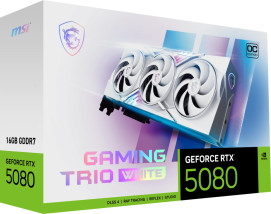 foto de TARJETA GRAFICA MSI RTX 5080 16G GAMING TRIO OC WHITE