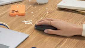 foto de RATON LOGITECH PEBBLE MOUSE M350S GRAFITO BLUETOOTH PILAS