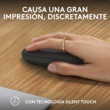 foto de RATON LOGITECH PEBBLE MOUSE M350S GRAFITO BLUETOOTH PILAS