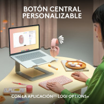 foto de RATON LOGITECH PEBBLE MOUSE M350S GRAFITO BLUETOOTH PILAS