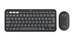 foto de COMBO TECLADO RATON LOGITECH QWERTY INALAMBRICO GRAFITO