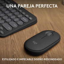 foto de COMBO TECLADO RATON LOGITECH QWERTY INALAMBRICO GRAFITO