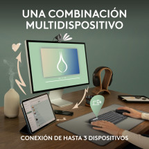 foto de COMBO TECLADO RATON LOGITECH QWERTY INALAMBRICO GRAFITO