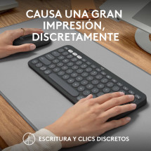 foto de COMBO TECLADO RATON LOGITECH QWERTY INALAMBRICO GRAFITO