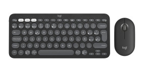 foto de COMBO TECLADO RATON LOGITECH QWERTY INALAMBRICO GRAFITO