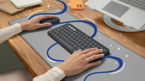 foto de COMBO TECLADO RATON LOGITECH QWERTY INALAMBRICO GRAFITO