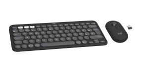 foto de COMBO TECLADO RATON LOGITECH QWERTY INALAMBRICO GRAFITO