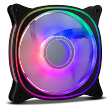 foto de VENTILADOR NOX HUMMER V-FAN ARGB ESPEJO INFINITO 120MM