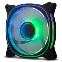 foto de VENTILADOR NOX HUMMER V-FAN ARGB ESPEJO INFINITO 120MM
