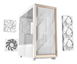 foto de CAJA ANTEC FLUX ATX VENT 3X120MM 1X12OM REVERSE 1X140MM SIN FUENTE BLANCO