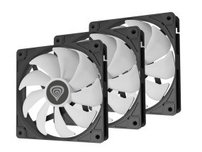 foto de VENTILADOR GENESIS OXAL 120 ARGB NEGRO PACK 3 UDS