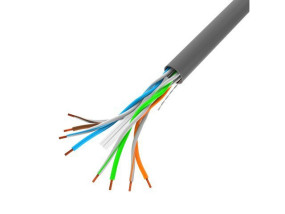 foto de BOBINA CABLE DE RED LANBERG RJ45 CAT.6 UTP SOLIDO CU CPR 100M GRIS FLUKE PASSED