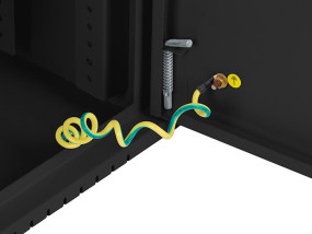 foto de ARMARIO LANBERG MURAL RACK 19 4U+3U/540X200 BAJO PERFIL NEGRO ENSAMBLADO