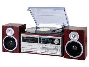 foto de TOCADISCOS TREVI TT 1072 DAB TURNTABLE +DAB+AW+ENCODING DARK WOOD