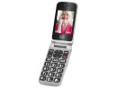foto de TELEFONO TREVI FLEX PLUS 55 FLIP SENIOR PHONE DUAL SCREEN SILVER