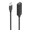 foto de CABLE AISENS USB 2.0 PROLONGADOR AMPLIFICADOR A/M-A/H NEGRO 15M