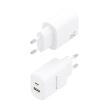 foto de CARGADOR AISENS GAN 20W, 1XUSB-C PD3.0, 1XUSB-A QC3.0, BLANCO