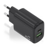 foto de CARGADOR AISENS GAN 20W, 1XUSB-C PD3.0, 1XUSB-A QC3.0, NEGRO