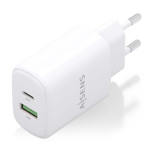 foto de CARGADOR AISENS GAN 25W, 1XUSB-C PD3.0, 1XUSB-A QC3.0, BLANCO