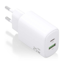 foto de CARGADOR AISENS GAN 25W, 1XUSB-C PD3.0, 1XUSB-A QC3.0, BLANCO