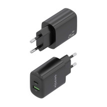 foto de CARGADOR AISENS GAN 25W, 1XUSB-C PD3.0, 1XUSB-A QC3.0, NEGRO