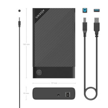 foto de CARCASA HDD AISENS ASE-3529B 3.5 NEGRA