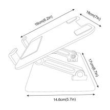 foto de SOPORTE SOBREMESA AISENS AJUSTABLE PORTATIL/TABLET 7-13 PLATA