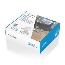 foto de SOPORTE SOBREMESA AISENS AJUSTABLE GIRATORIO PORTATIL/TABLET 7-13 PLATA