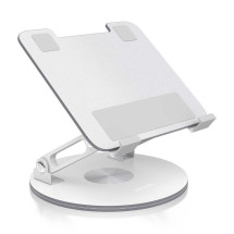 foto de SOPORTE SOBREMESA AISENS AJUSTABLE GIRATORIO PORTATIL/TABLET 7-13 PLATA